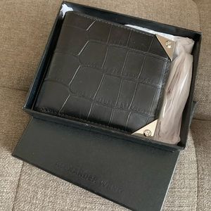 Alexander Wang Croc Embossed Men’s Leather wallet